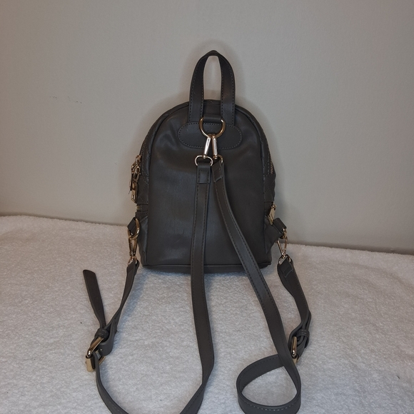 Bebe Quilted Charcoal Backpack - Picture 3 of 4